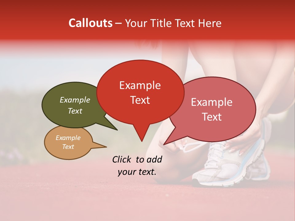 Jogger Muscular Track PowerPoint Template