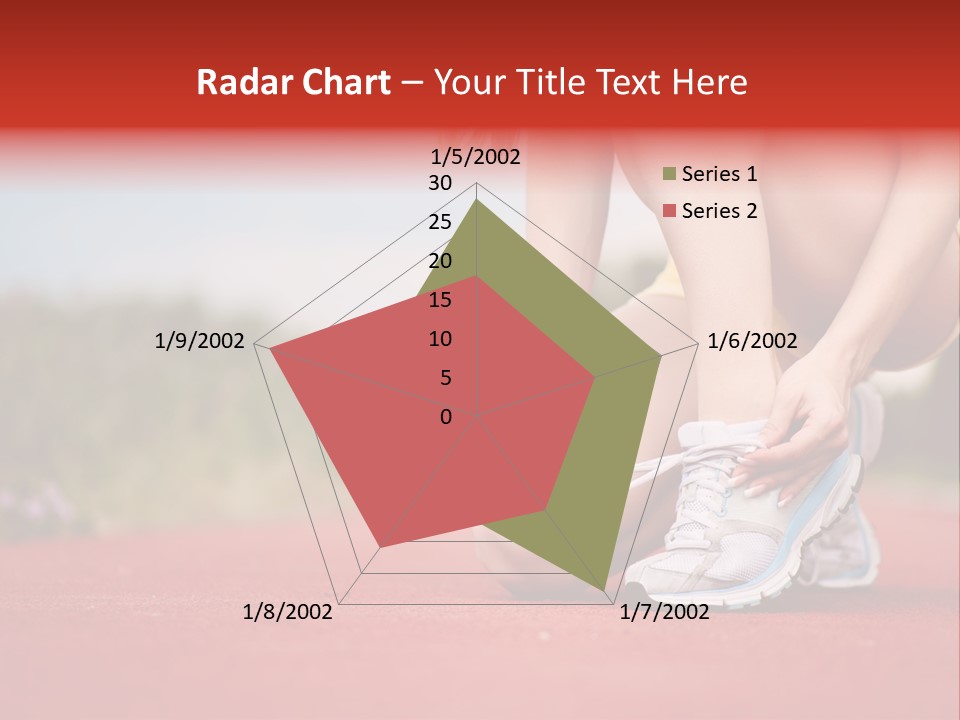 Jogger Muscular Track PowerPoint Template
