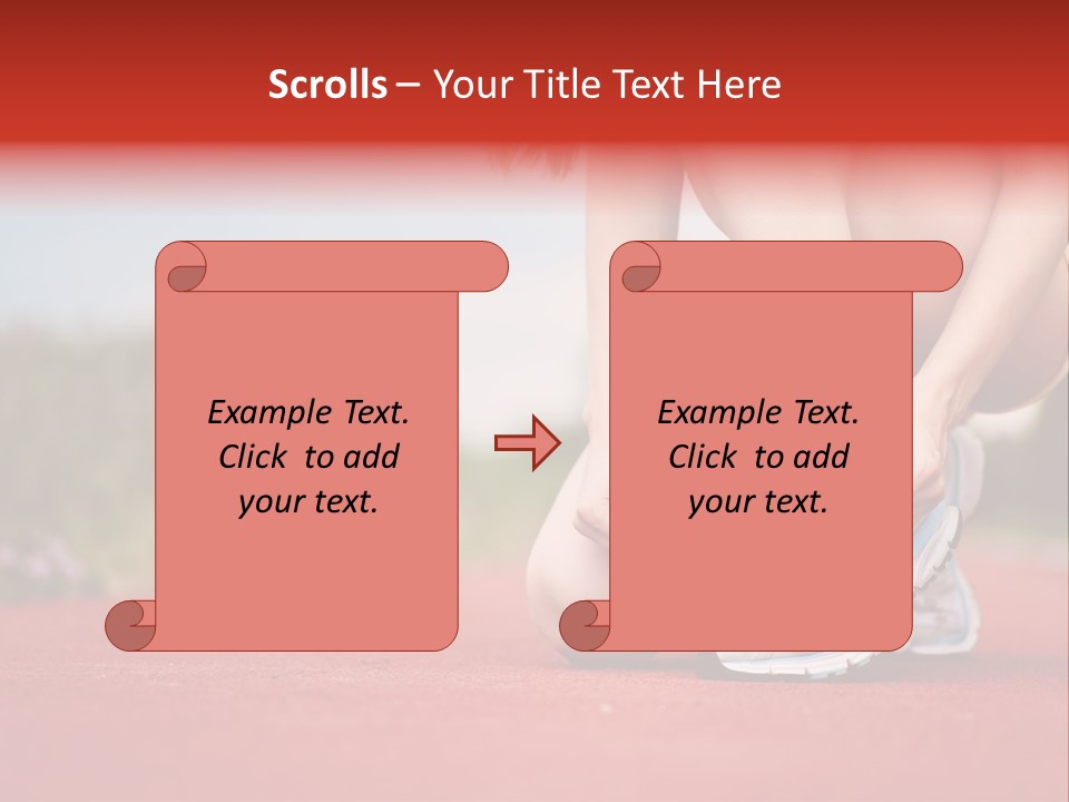 Jogger Muscular Track PowerPoint Template