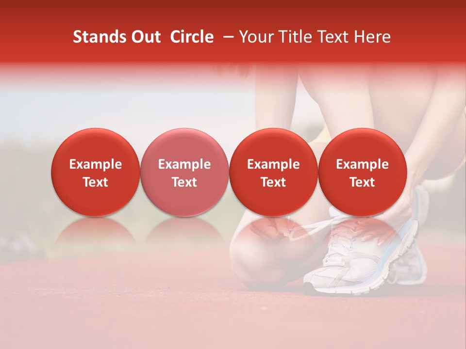 Jogger Muscular Track PowerPoint Template