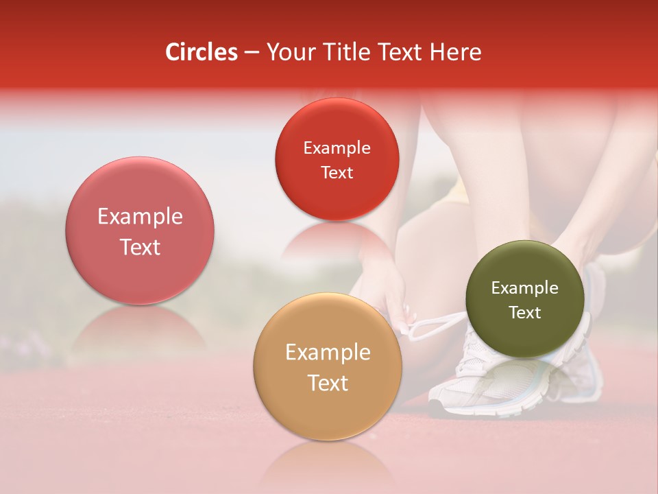 Jogger Muscular Track PowerPoint Template