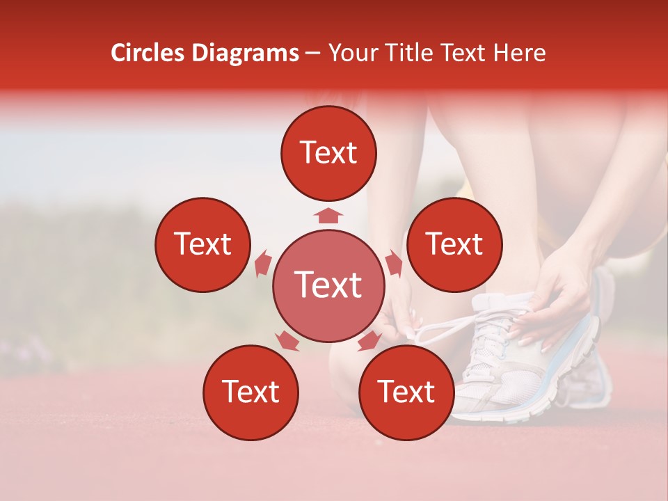 Jogger Muscular Track PowerPoint Template