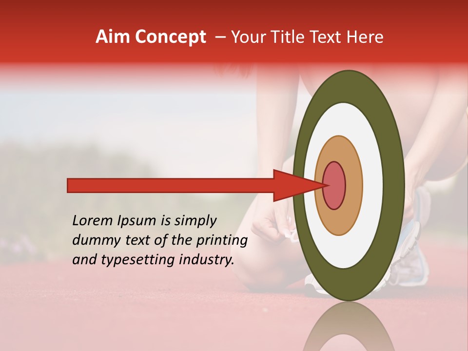 Jogger Muscular Track PowerPoint Template