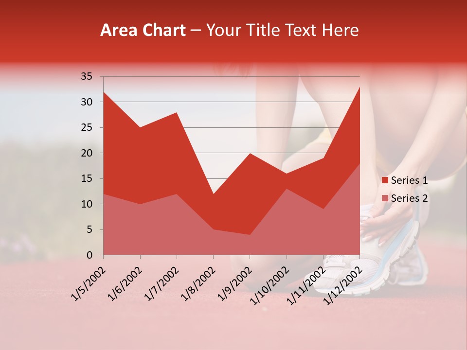 Jogger Muscular Track PowerPoint Template