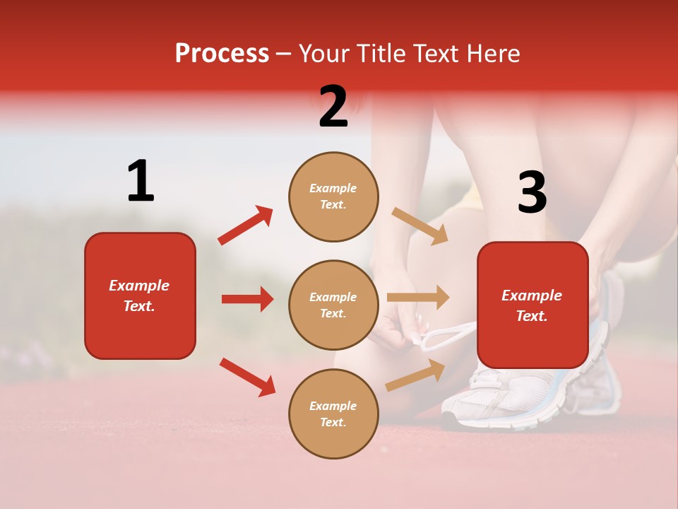 Jogger Muscular Track PowerPoint Template