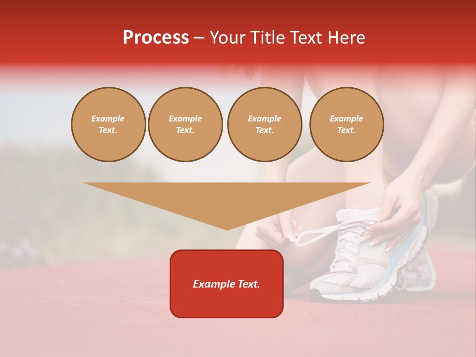 Jogger Muscular Track PowerPoint Template