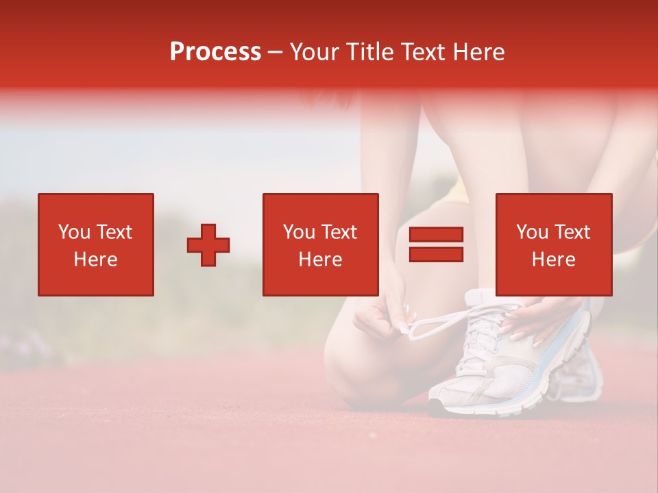 Jogger Muscular Track PowerPoint Template