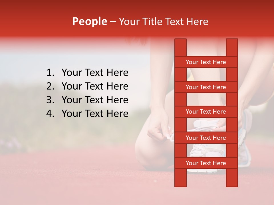 Jogger Muscular Track PowerPoint Template