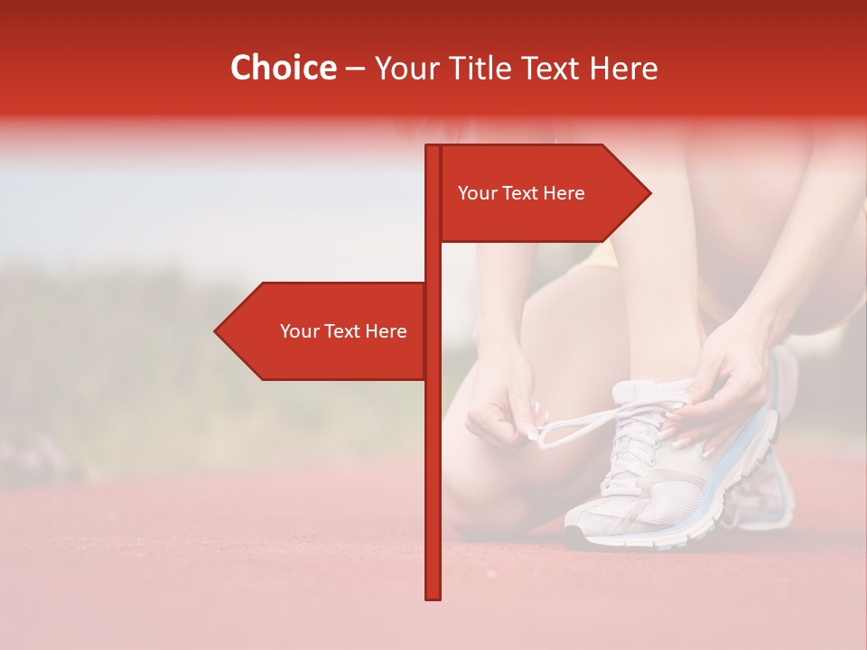 Jogger Muscular Track PowerPoint Template