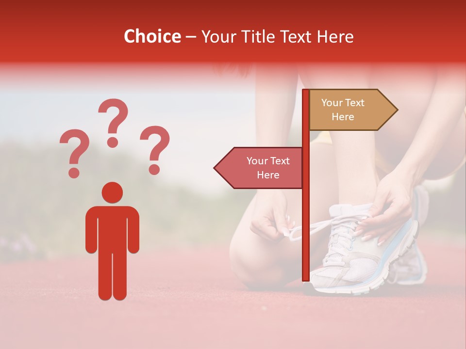 Jogger Muscular Track PowerPoint Template