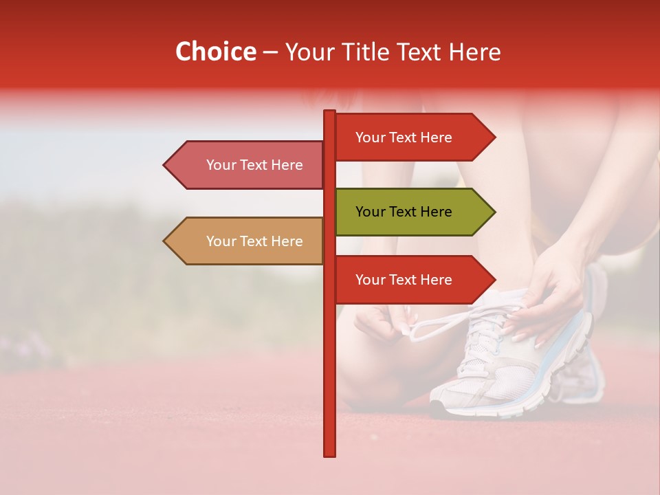 Jogger Muscular Track PowerPoint Template