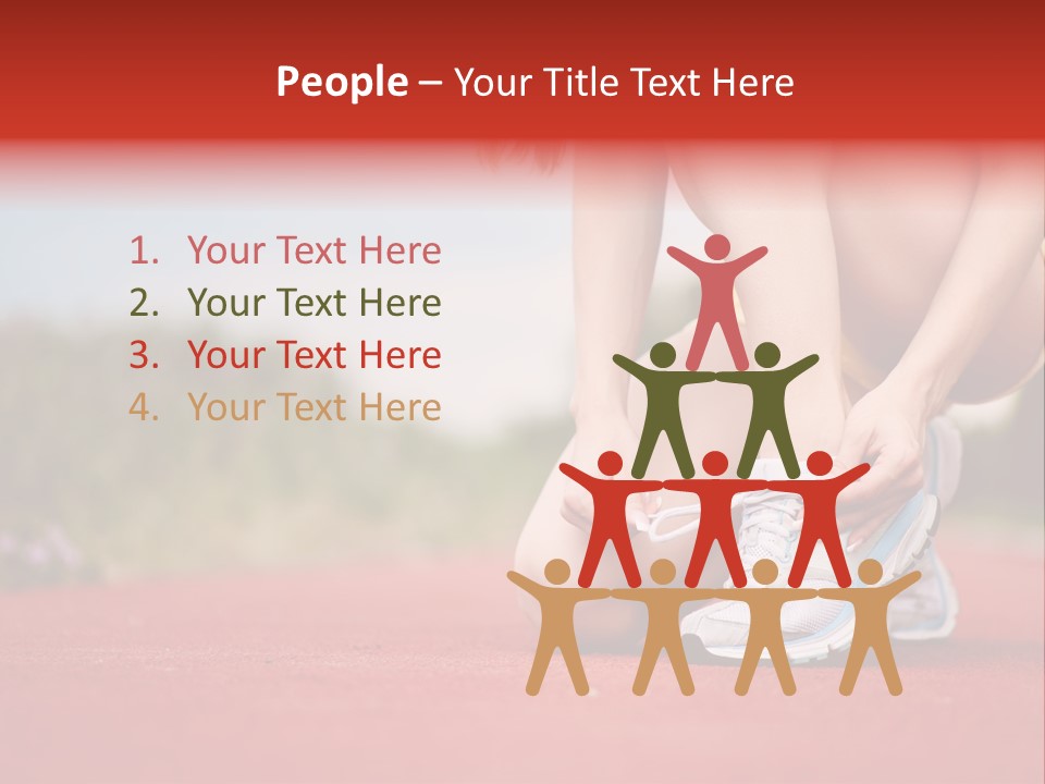 Jogger Muscular Track PowerPoint Template