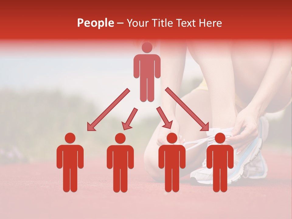 Jogger Muscular Track PowerPoint Template