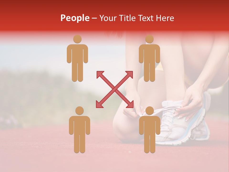 Jogger Muscular Track PowerPoint Template