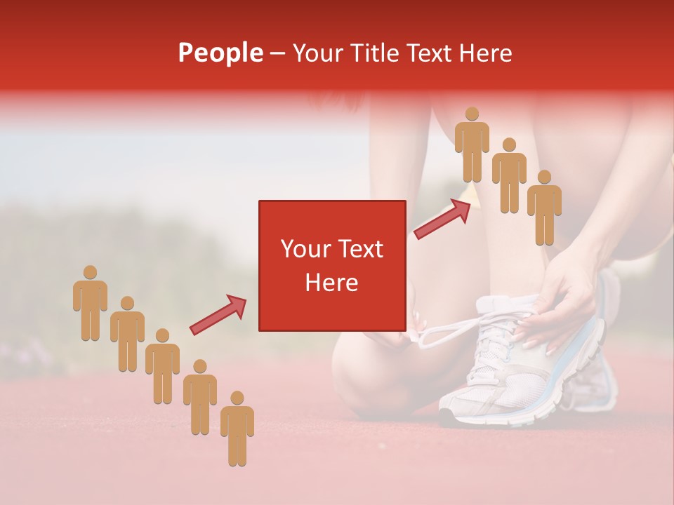 Jogger Muscular Track PowerPoint Template