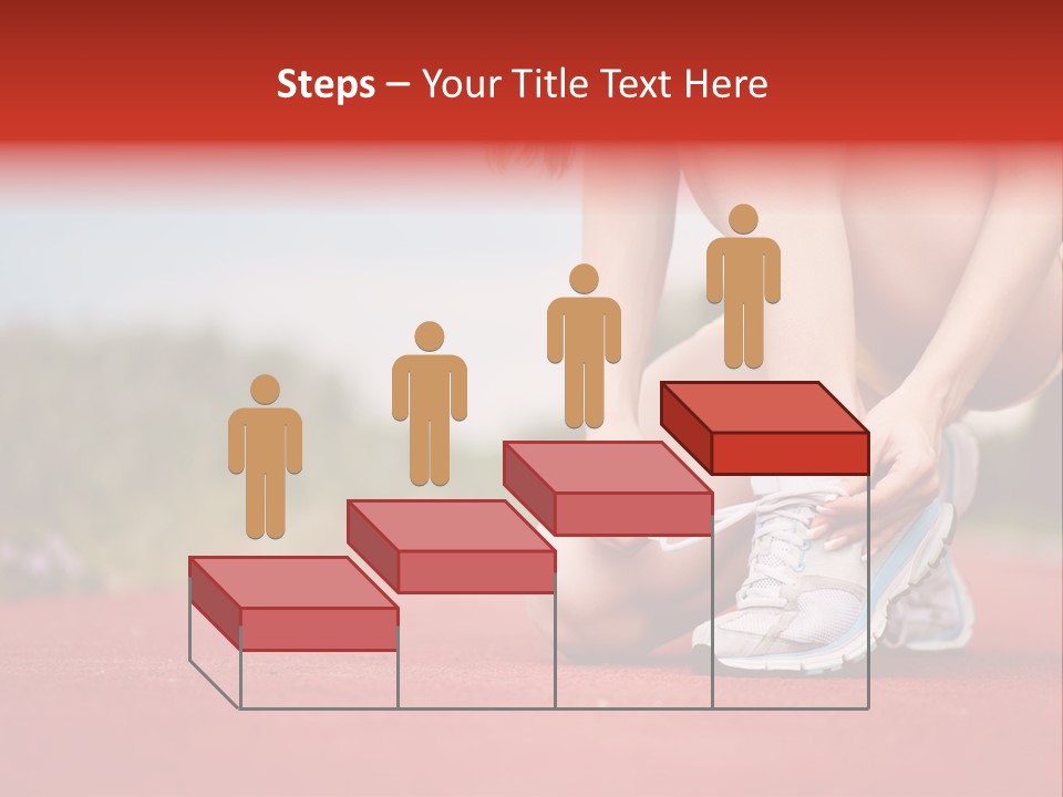 Jogger Muscular Track PowerPoint Template