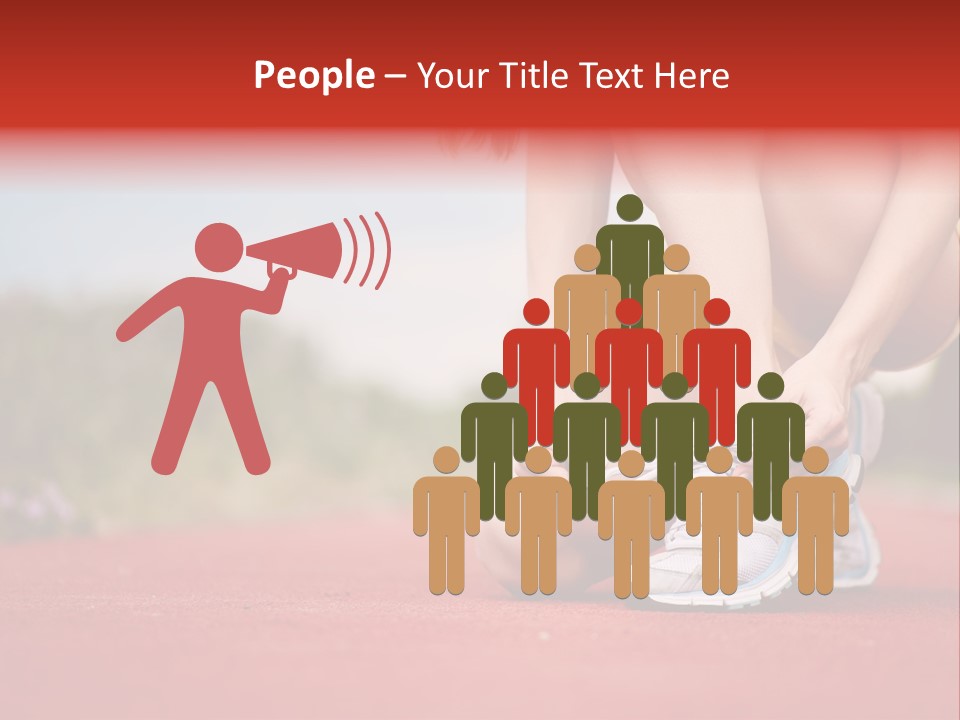 Jogger Muscular Track PowerPoint Template