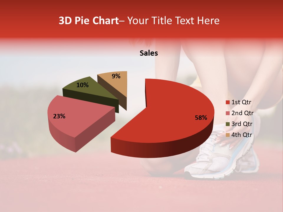 Jogger Muscular Track PowerPoint Template