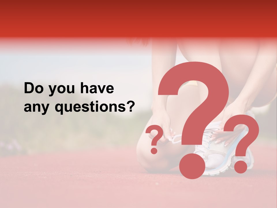 Jogger Muscular Track PowerPoint Template