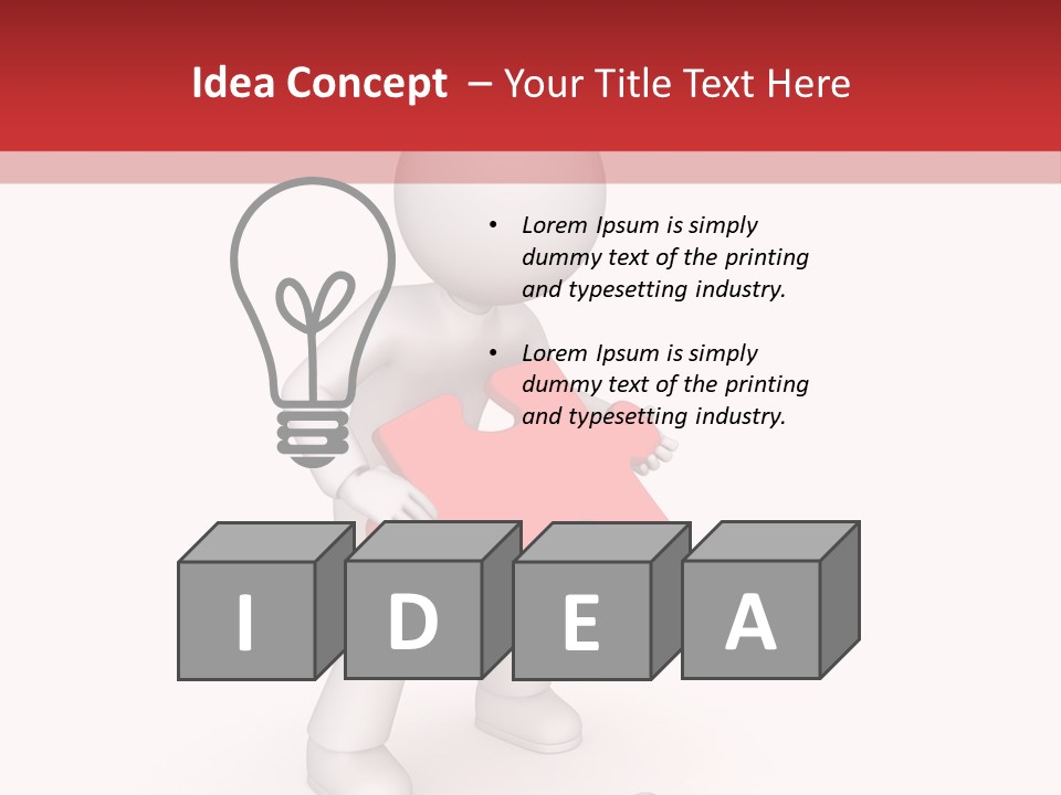 Design Isolated White PowerPoint Template