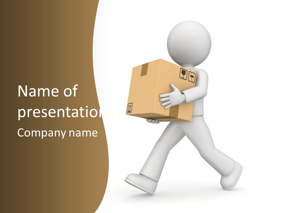 Isolated One Delivery PowerPoint Template