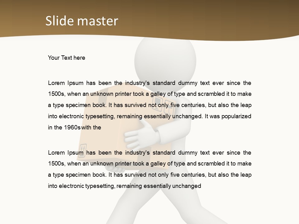 Isolated One Delivery PowerPoint Template