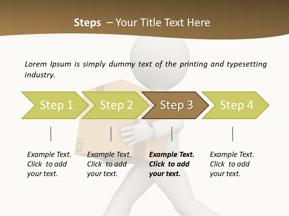 Isolated One Delivery PowerPoint Template