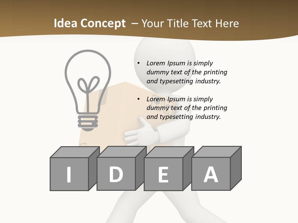 Isolated One Delivery PowerPoint Template