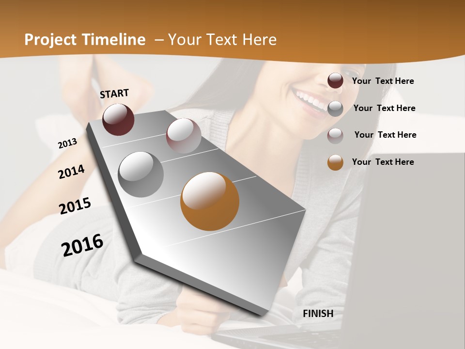 Natural Laptop Calm PowerPoint Template