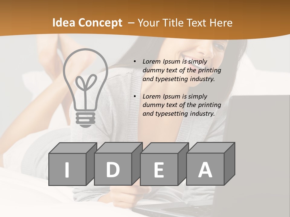 Natural Laptop Calm PowerPoint Template