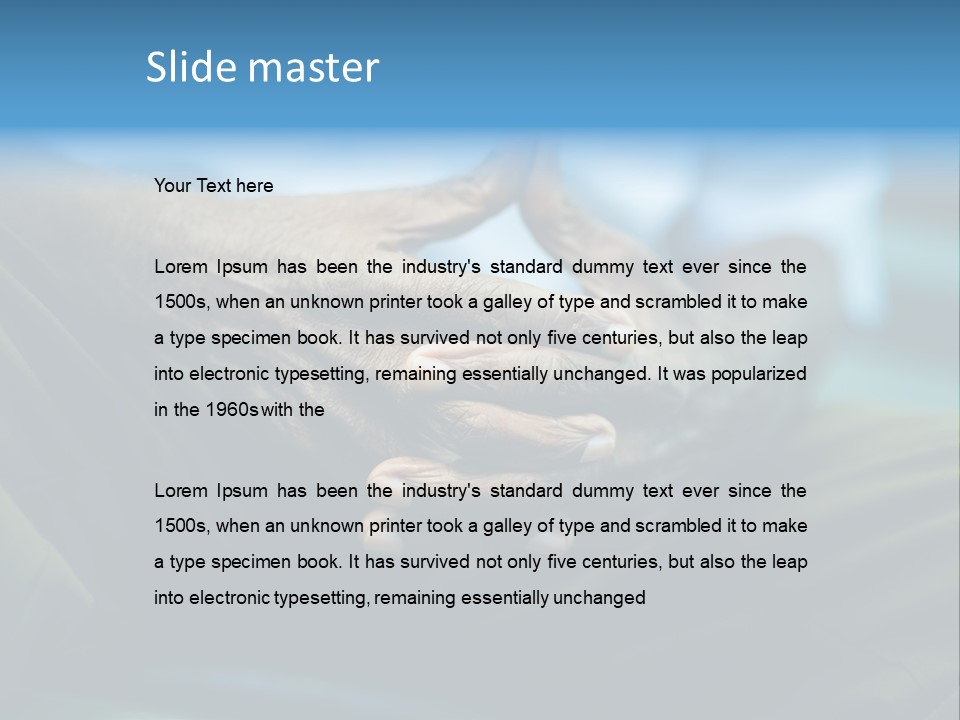 Thoughtful Grandfather S PowerPoint Template