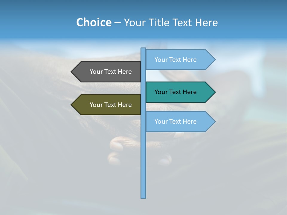 Thoughtful Grandfather S PowerPoint Template