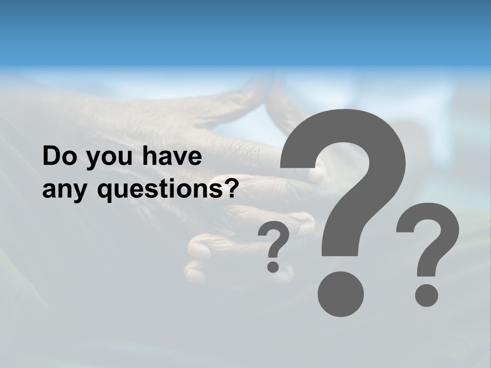 Thoughtful Grandfather S PowerPoint Template