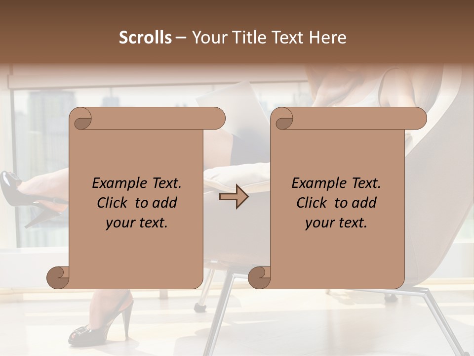 Day Business Window PowerPoint Template
