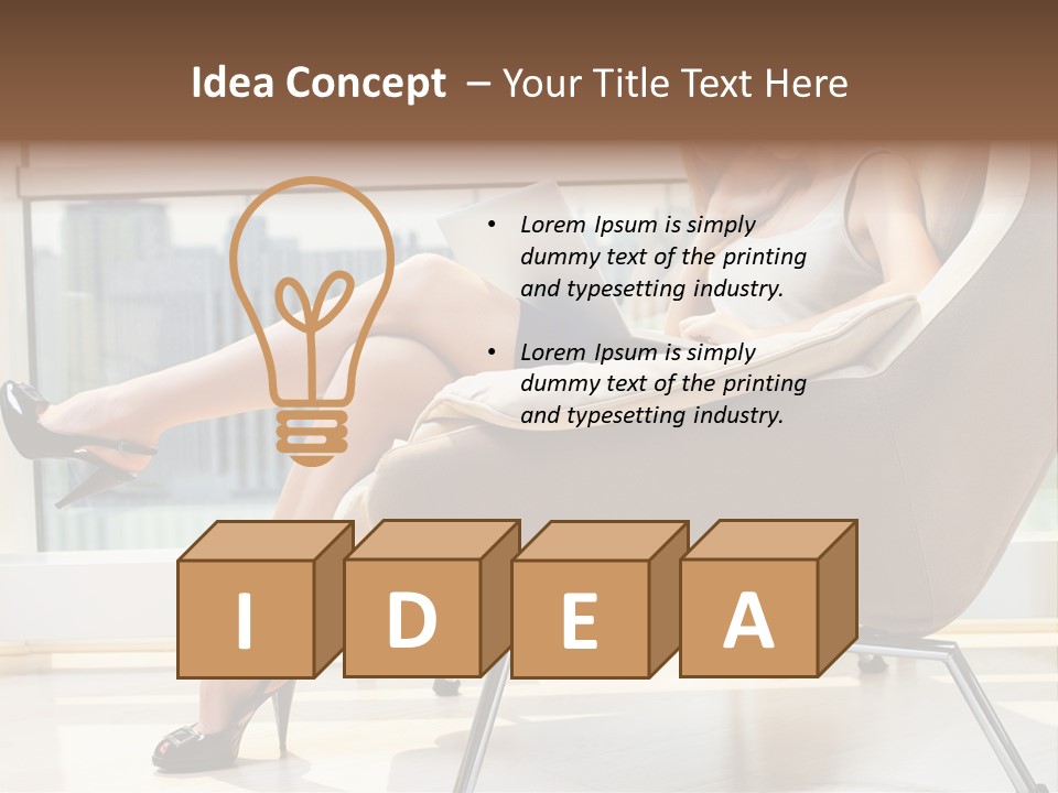 Day Business Window PowerPoint Template