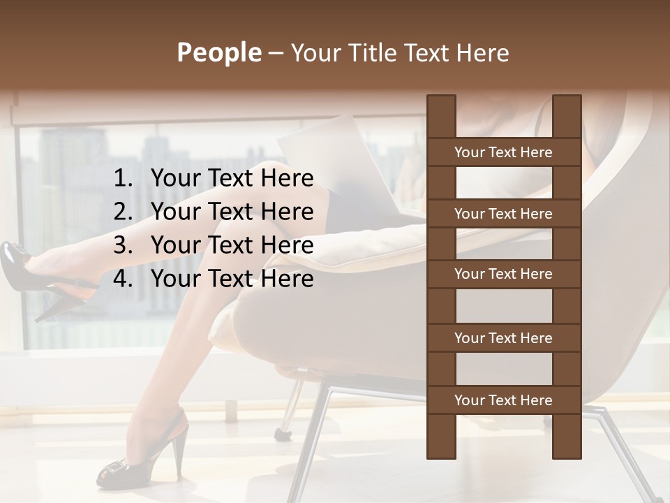 Day Business Window PowerPoint Template
