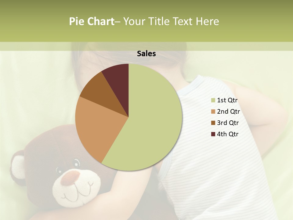 Teddy Bear Family Lying On Front PowerPoint Template
