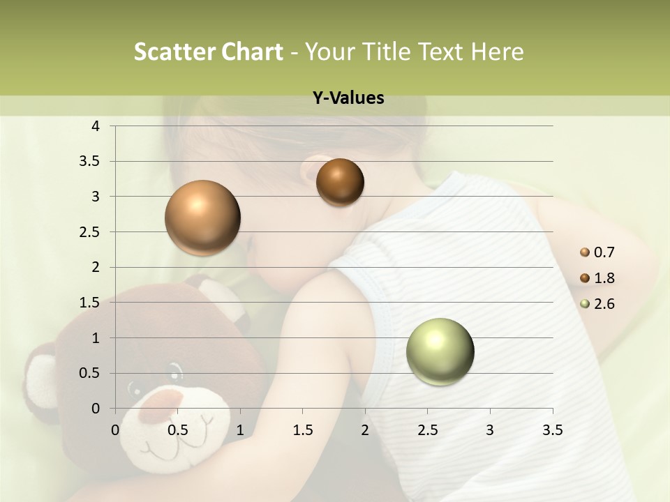 Teddy Bear Family Lying On Front PowerPoint Template