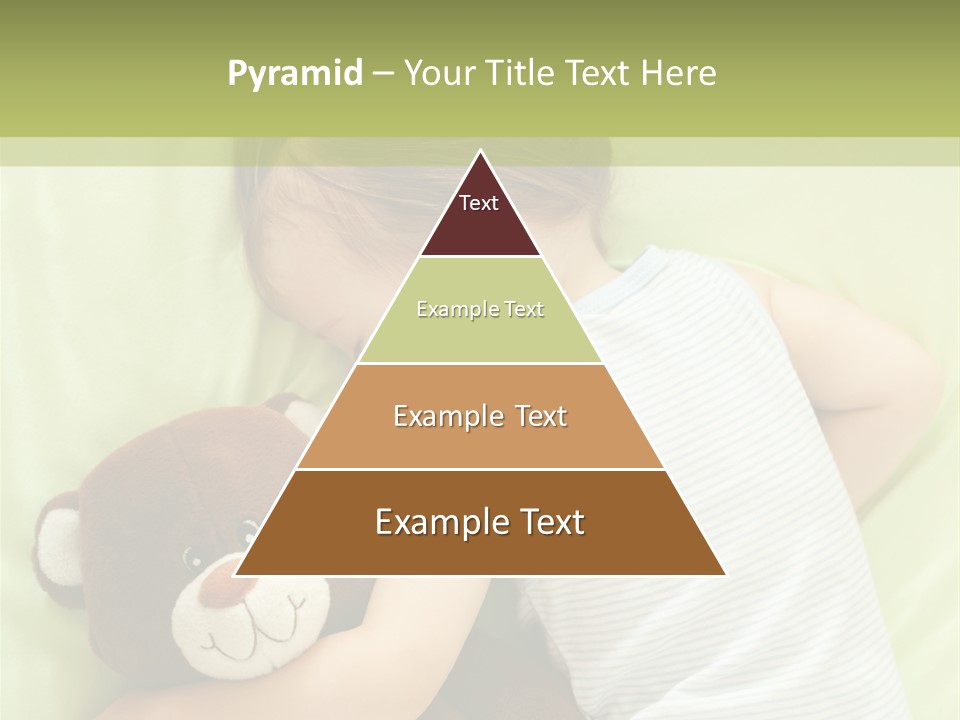 Teddy Bear Family Lying On Front PowerPoint Template