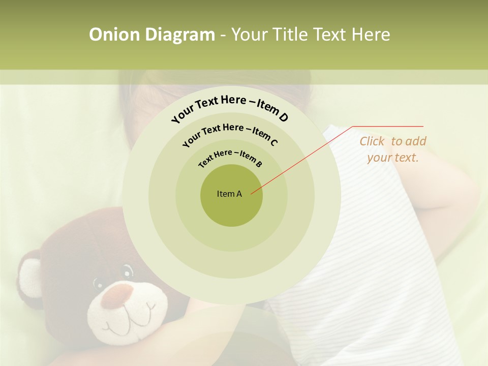 Teddy Bear Family Lying On Front PowerPoint Template