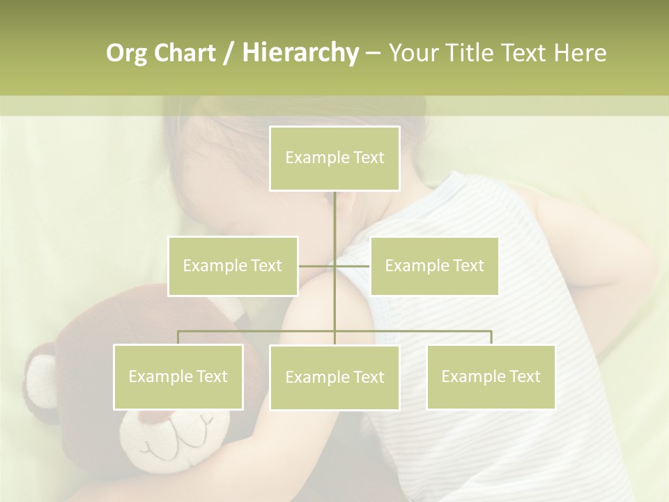 Teddy Bear Family Lying On Front PowerPoint Template
