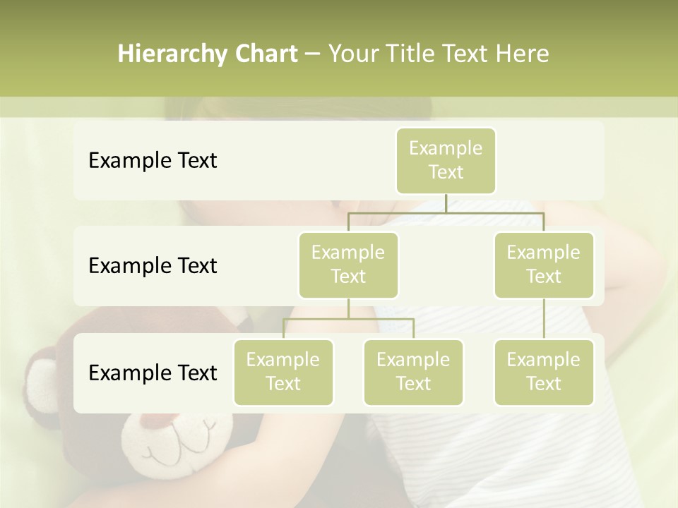 Teddy Bear Family Lying On Front PowerPoint Template
