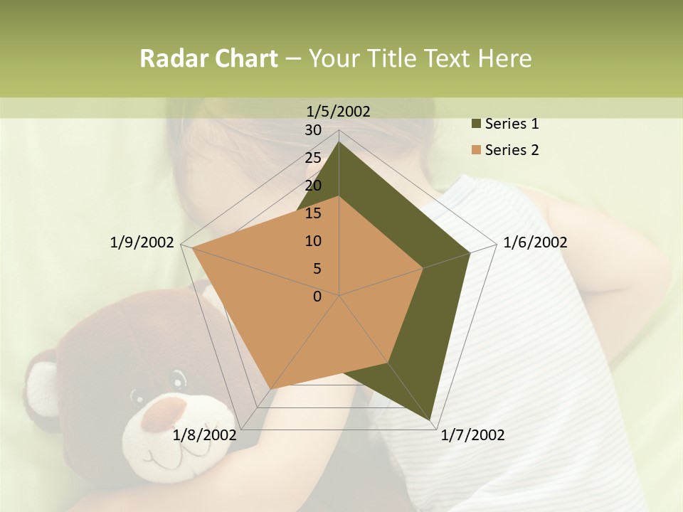 Teddy Bear Family Lying On Front PowerPoint Template