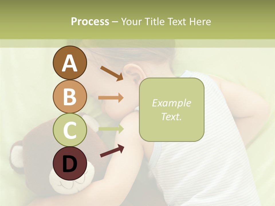 Teddy Bear Family Lying On Front PowerPoint Template