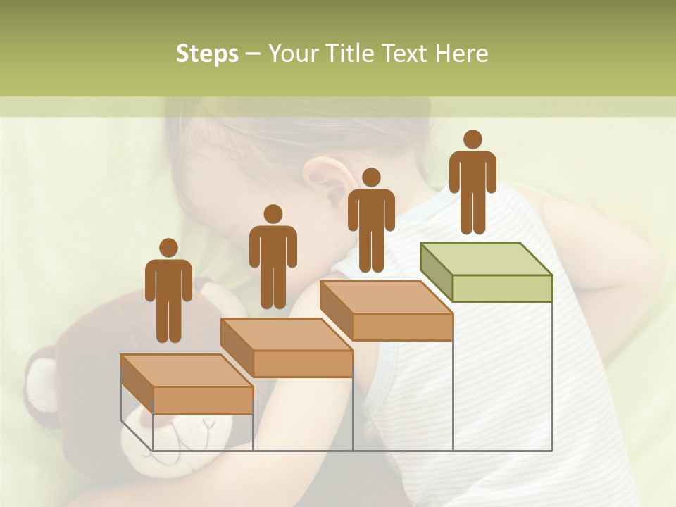 Teddy Bear Family Lying On Front PowerPoint Template