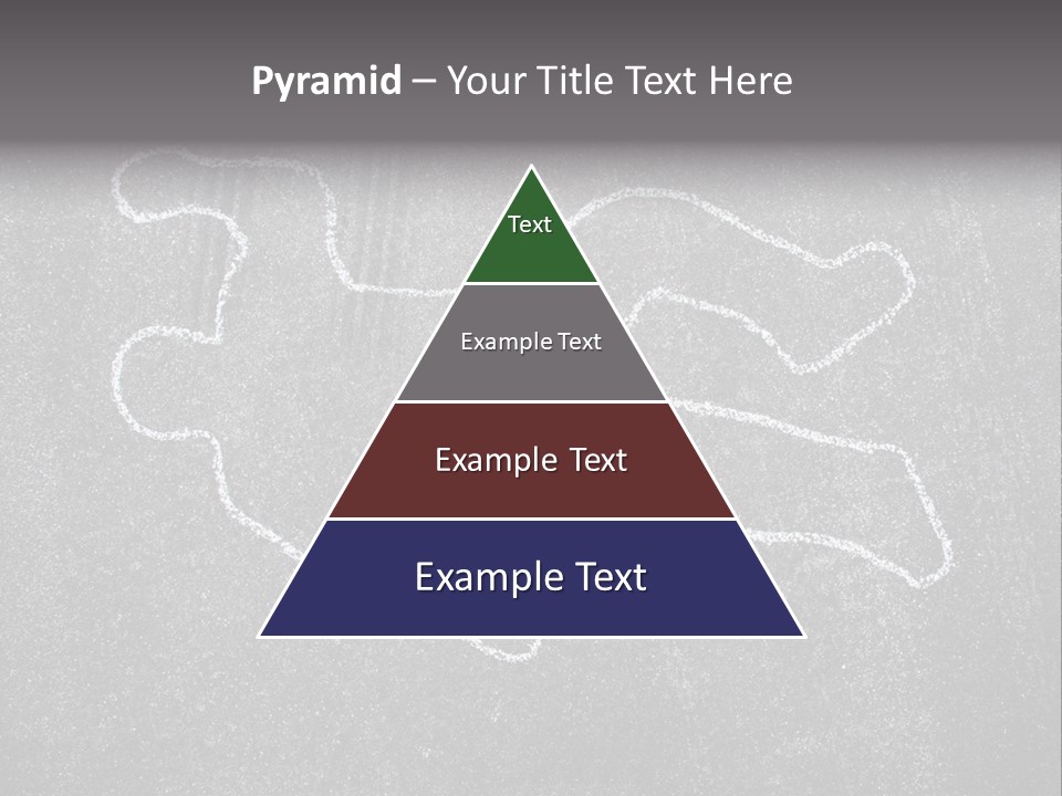 Crime Scene Figure White PowerPoint Template