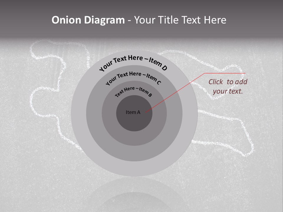 Crime Scene Figure White PowerPoint Template