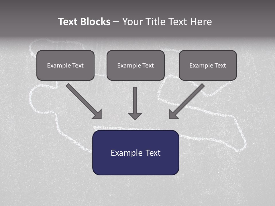 Crime Scene Figure White PowerPoint Template