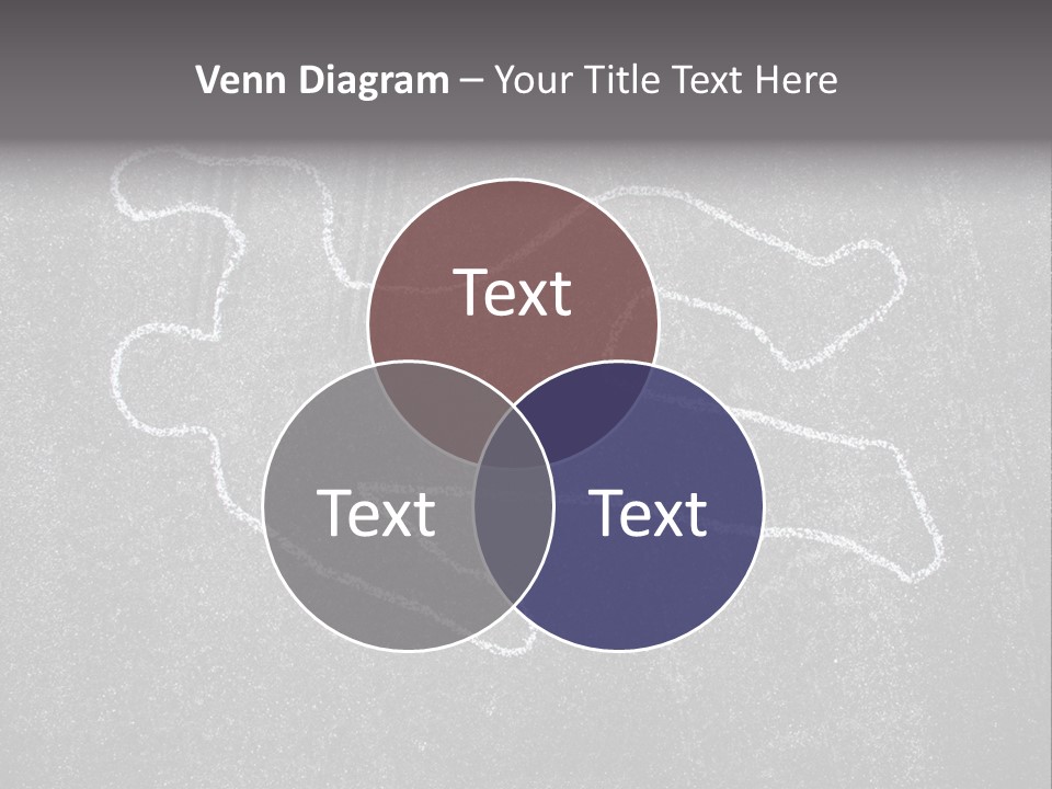 Crime Scene Figure White PowerPoint Template