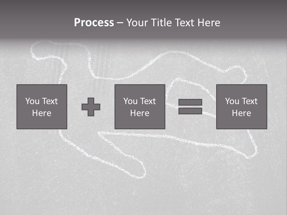 Crime Scene Figure White PowerPoint Template